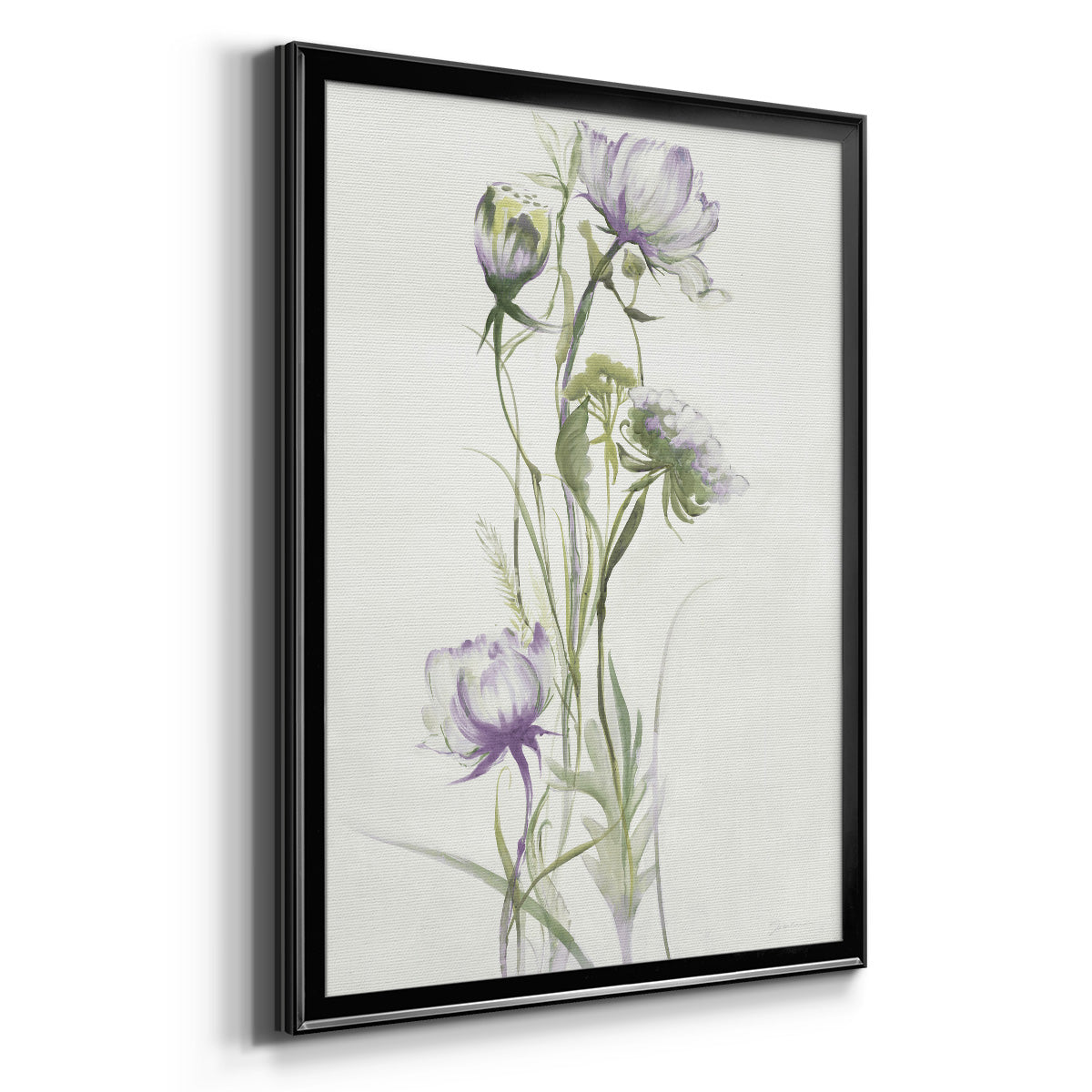 Late Summer Wildflowers I - Modern Framed Canvas Print