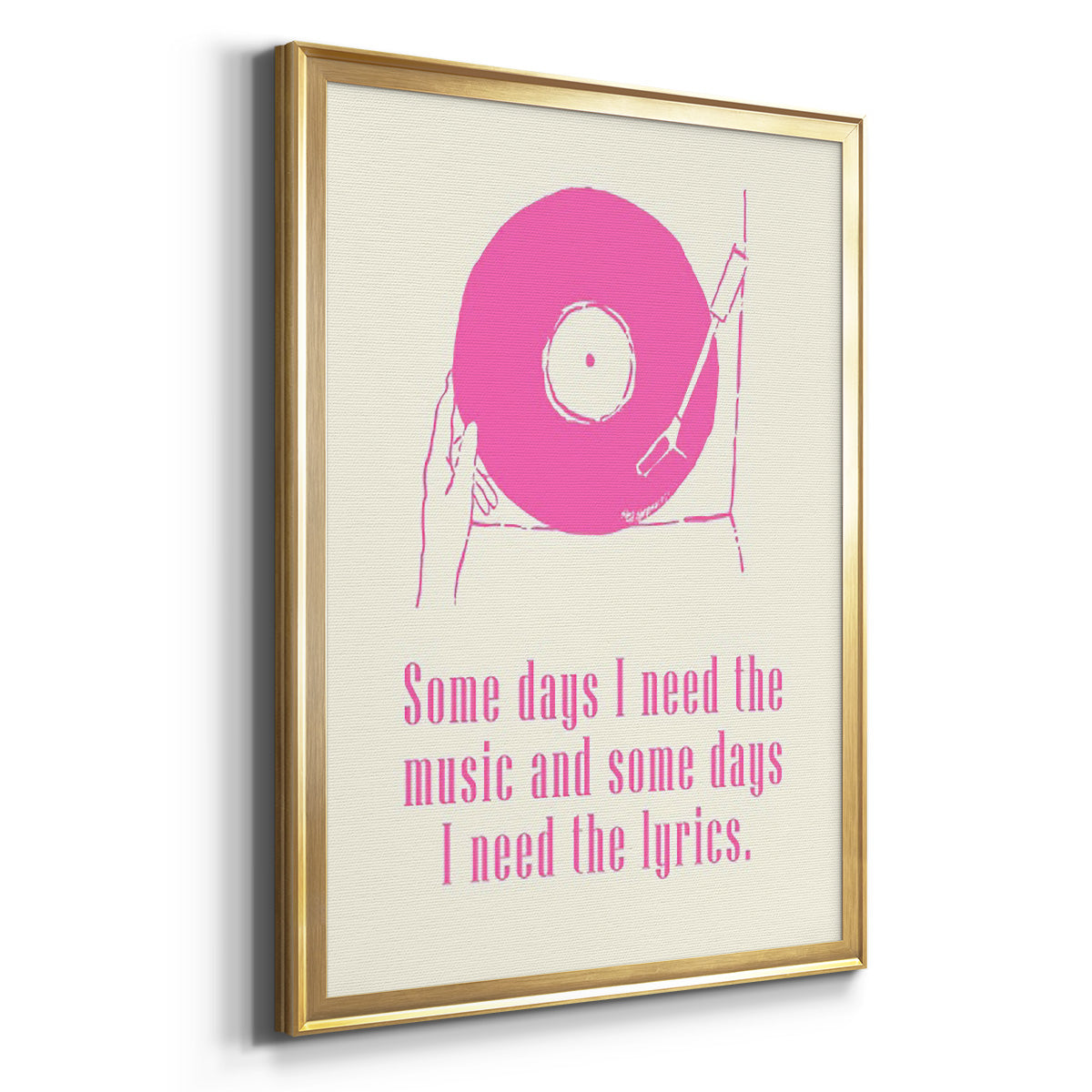 Sweet Melody II - Modern Framed Canvas Print