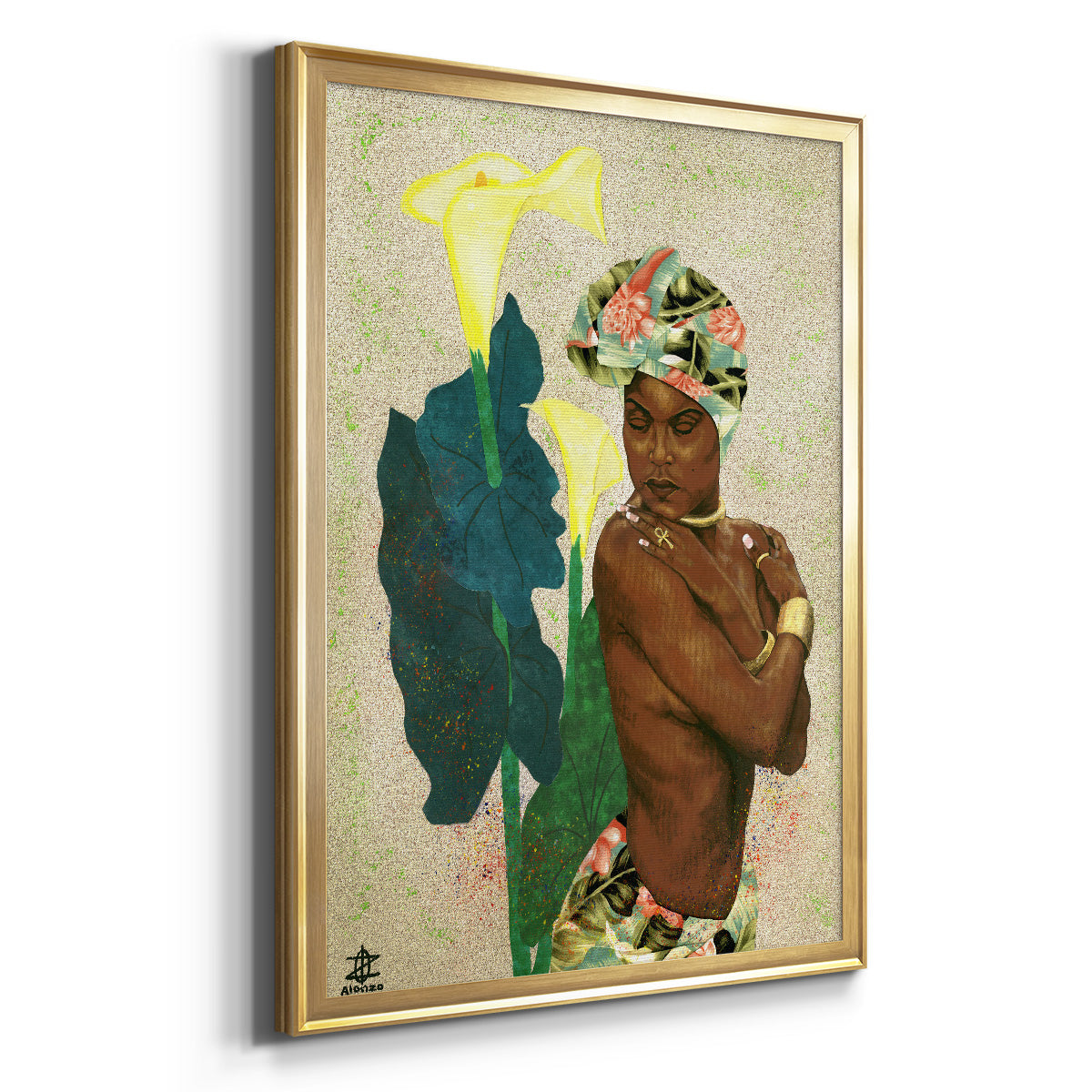 Woman Strong II - Modern Framed Canvas Print