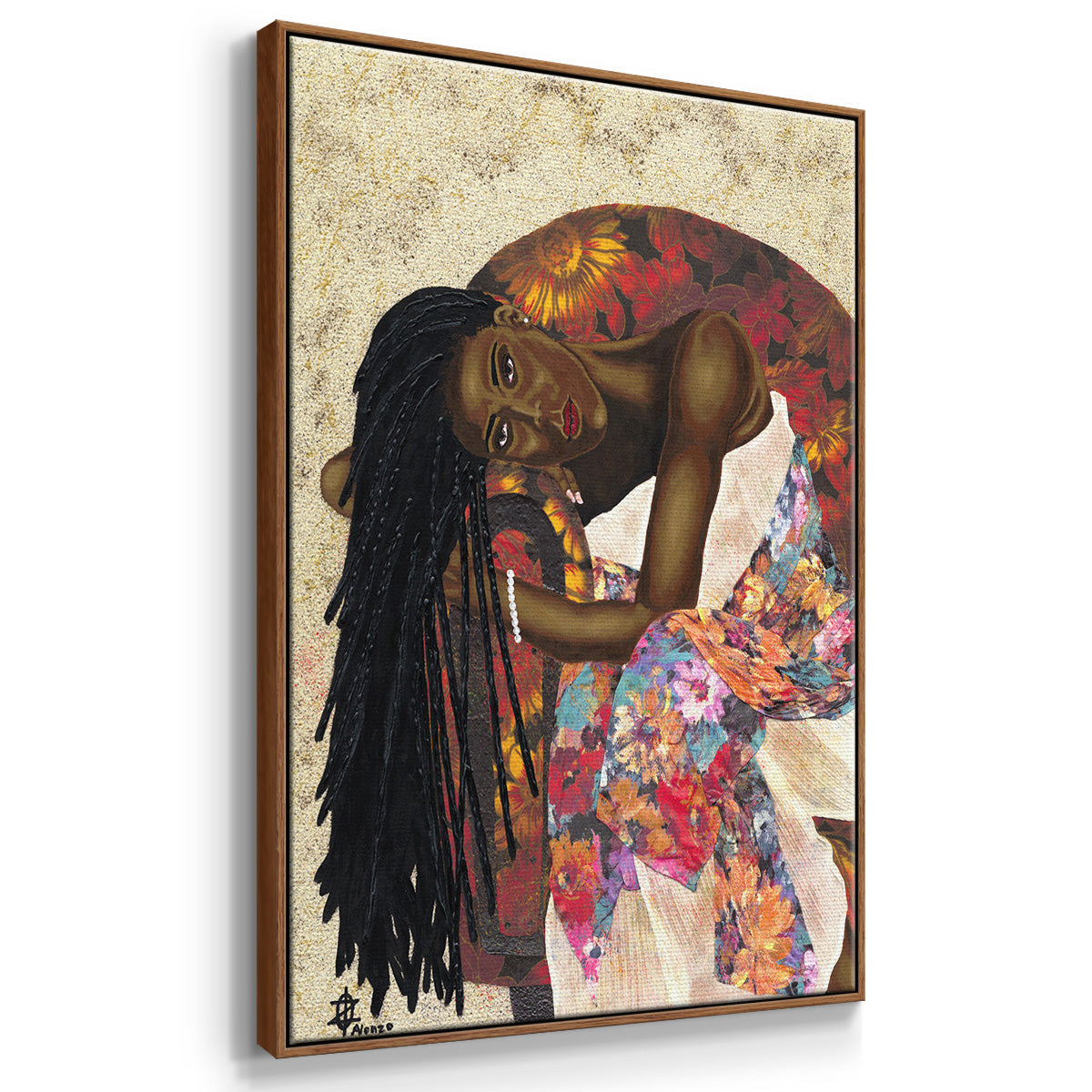 Woman Strong I - Framed Premium Gallery Wrapped Canvas L Frame 3 Piece Set - Ready to Hang