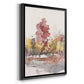 Watercolor Treeline Sketch I - Modern Framed Canvas Print