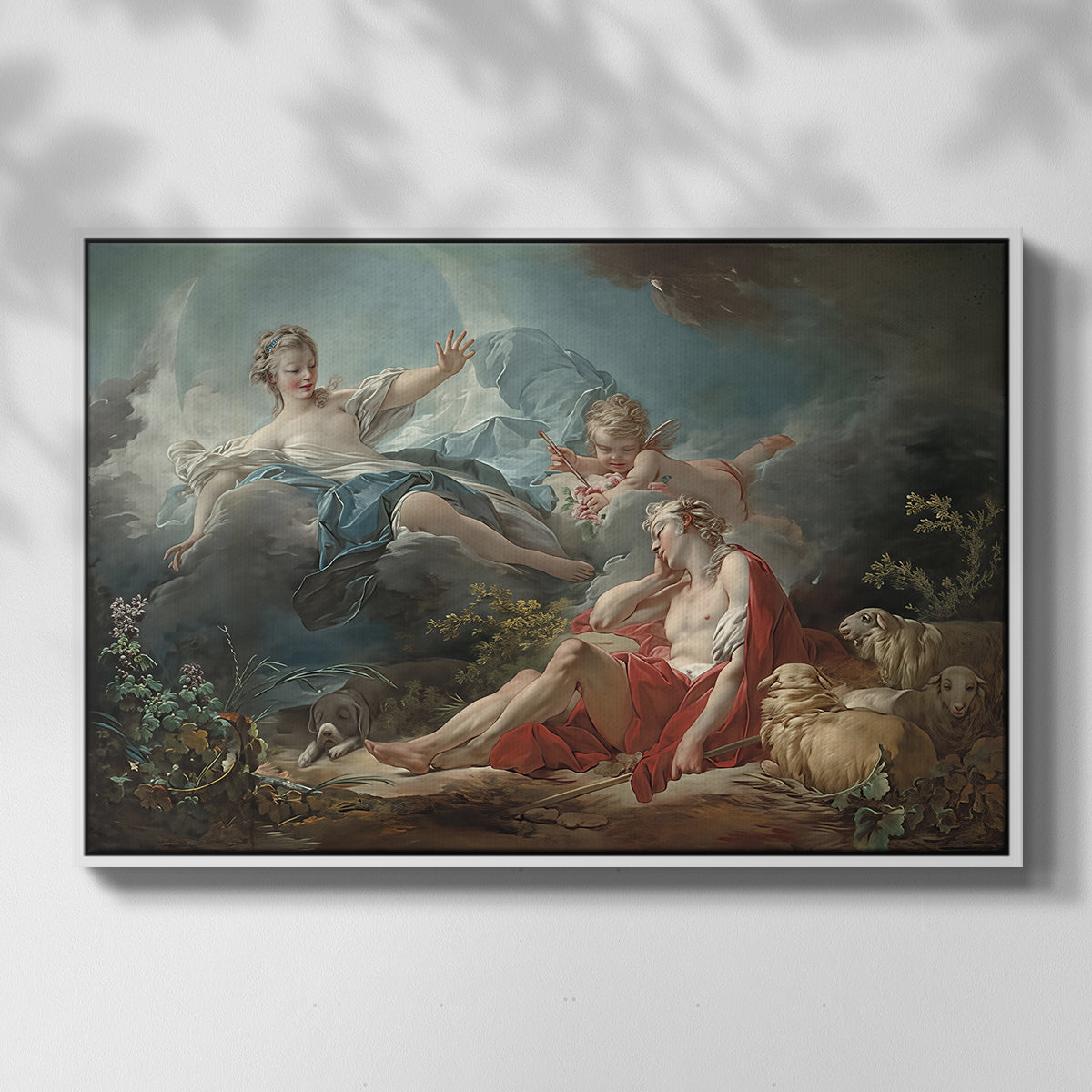 Diana and Endymion, c. 1753-1756 - Floater Framed Canvas Print
