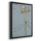 Wires V - Modern Framed Canvas Print