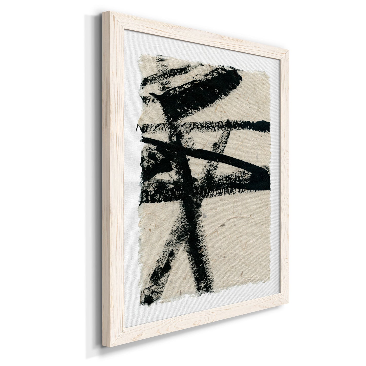 Lines Crossed III - Premium Canvas Framed in Barnwood - Ready to Hang