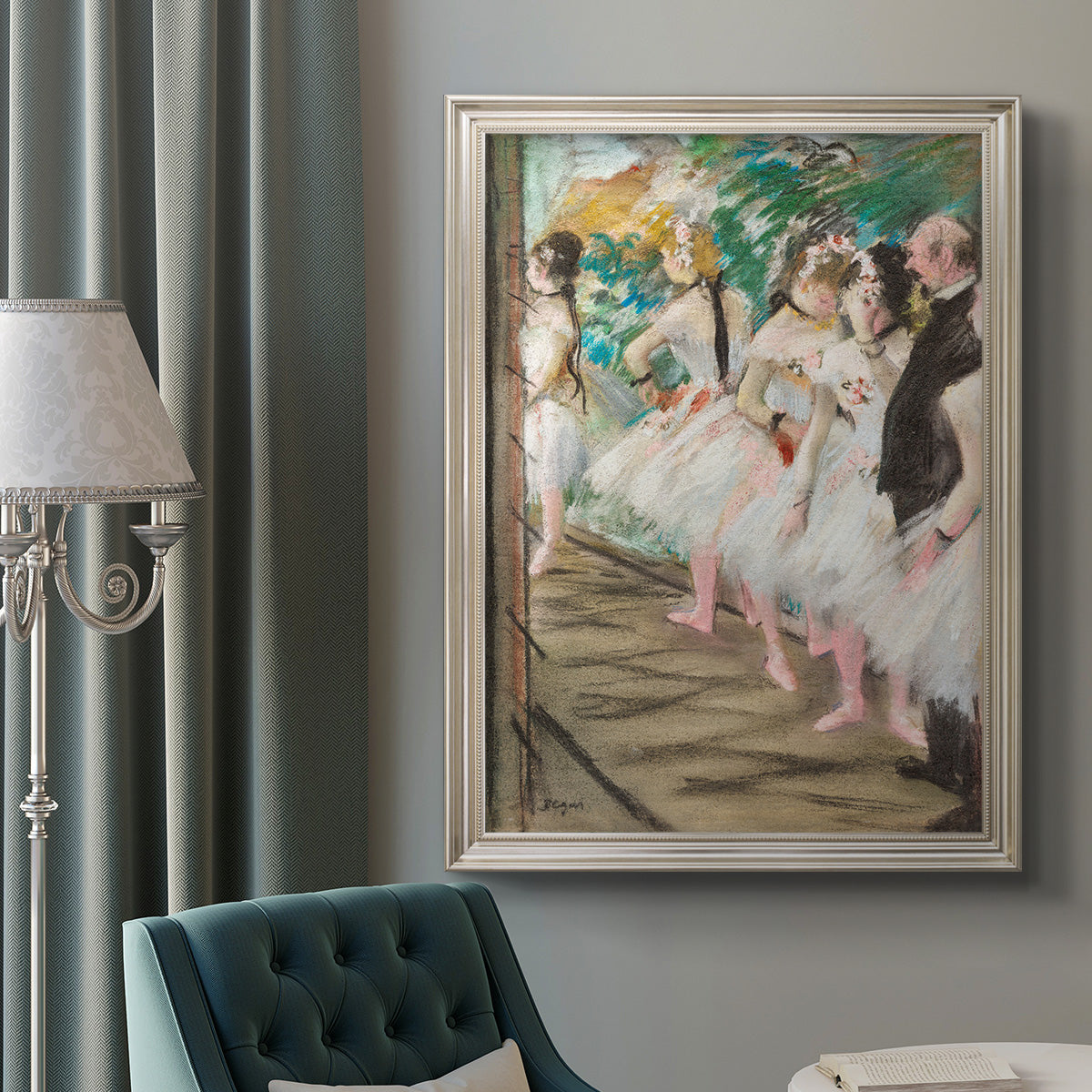 The Ballet, 1880 - Ornate Framed Canvas Print