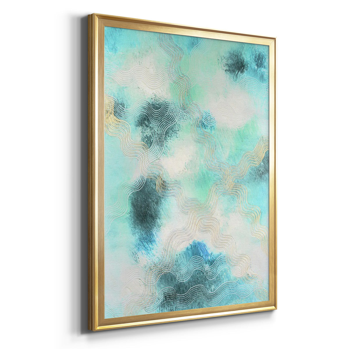 Blue Shift I - Modern Framed Canvas Print