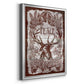 Red Wood Peace -  Framed Canvas Print