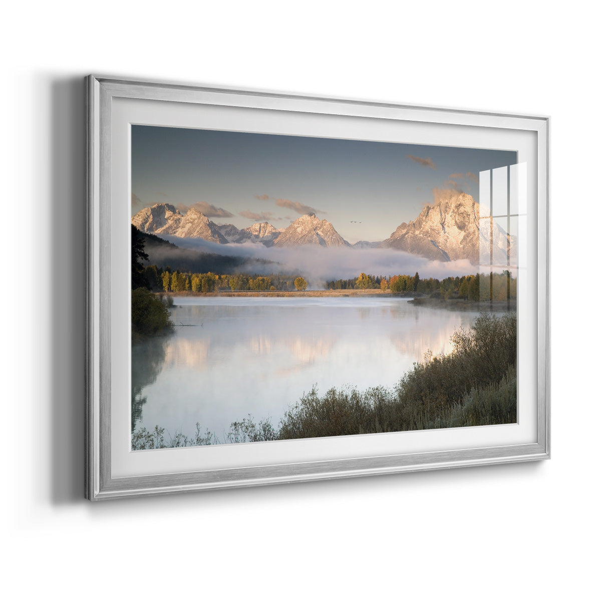 Snake River Fog - Modern Framed Art Print