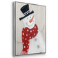 Snowman - Framed Premium Gallery Wrapped Canvas L Frame 3 Piece Set - Ready to Hang