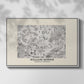 Fleurs, 1866 (Morris Inspired) - Floater Framed Canvas Print
