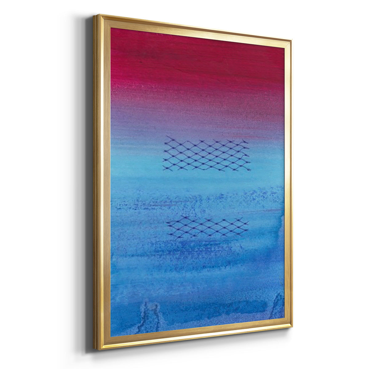 Gently Oppose II - Modern Framed Canvas Print