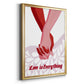 Groovy Love I - Modern Framed Canvas Print