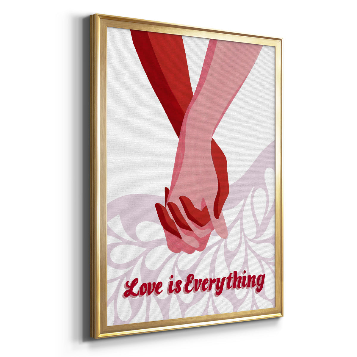 Groovy Love I - Modern Framed Canvas Print