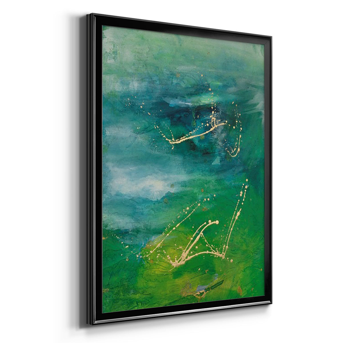 Peaceful Diptych I - Modern Framed Canvas Print