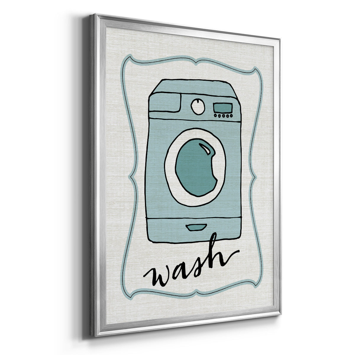 Wash - Modern Framed Canvas Print