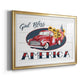 God Bless America Truck - Modern Framed Art Print