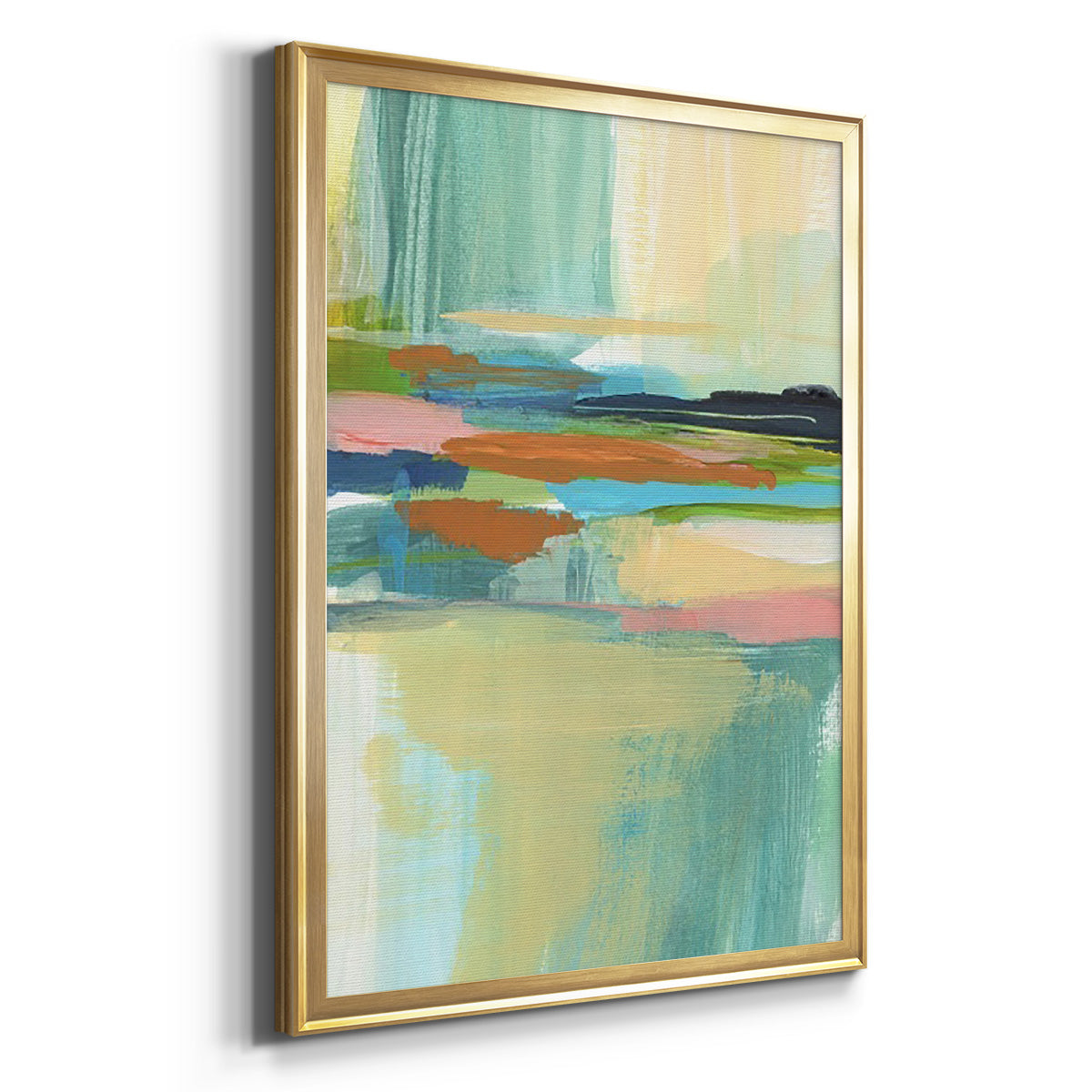 Radiant Horizon I - Modern Framed Canvas Print