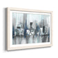 Cityscape in Blues - Barnwood Framed Art Print