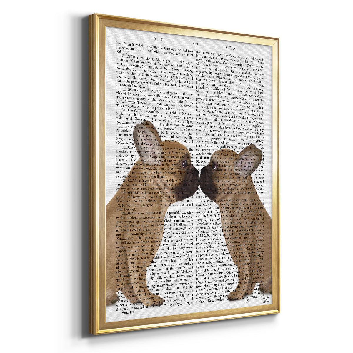 French Kiss Close Up - Modern Framed Canvas Print