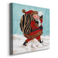 Santa And A Bay Of Toys-Premium Gallery Wrapped Canvas - Ready to Hang