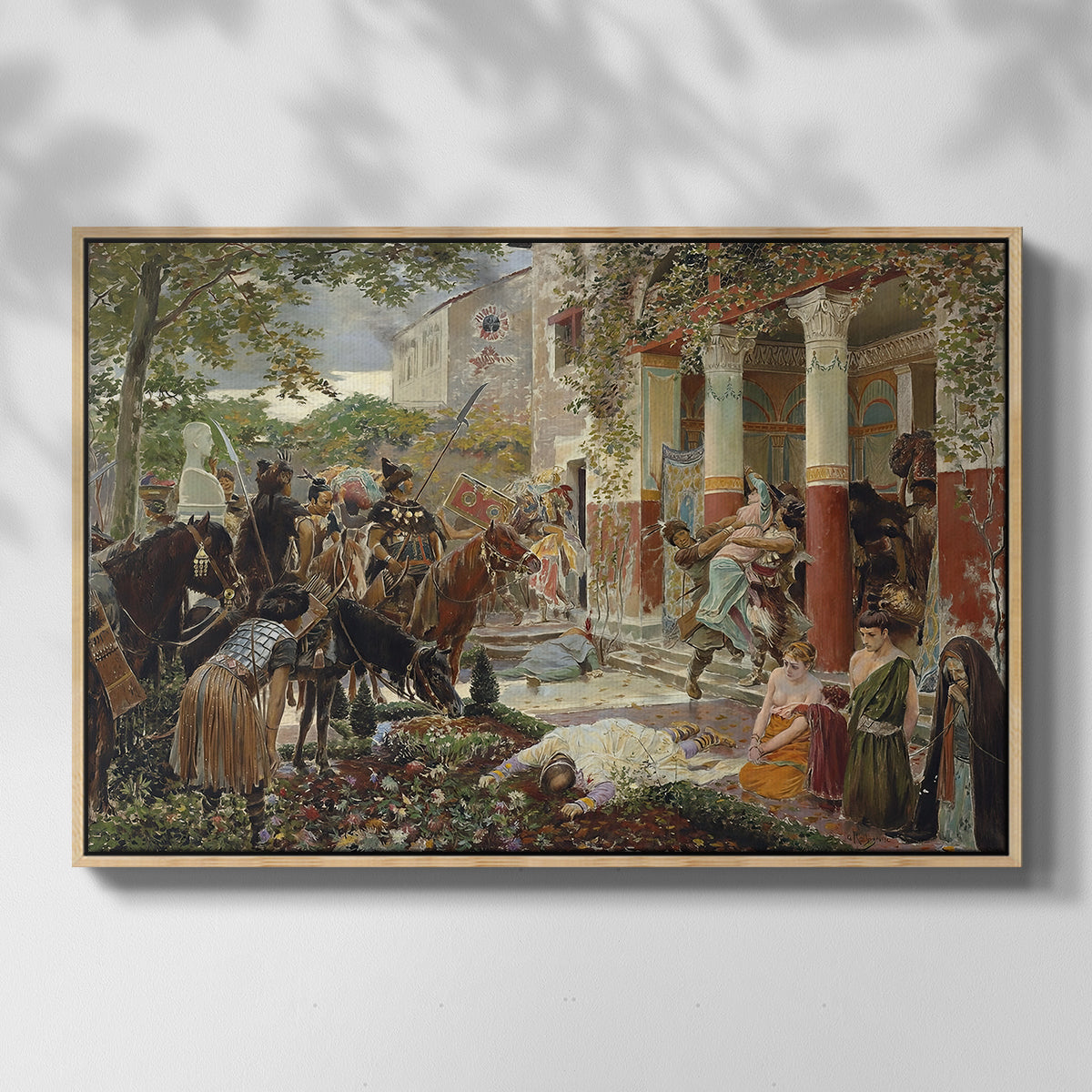 Onslaught of the Tartars, c. 1938 - Floater Framed Canvas Print