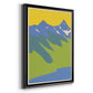 Bright Glacial Lake II - Modern Framed Canvas Print