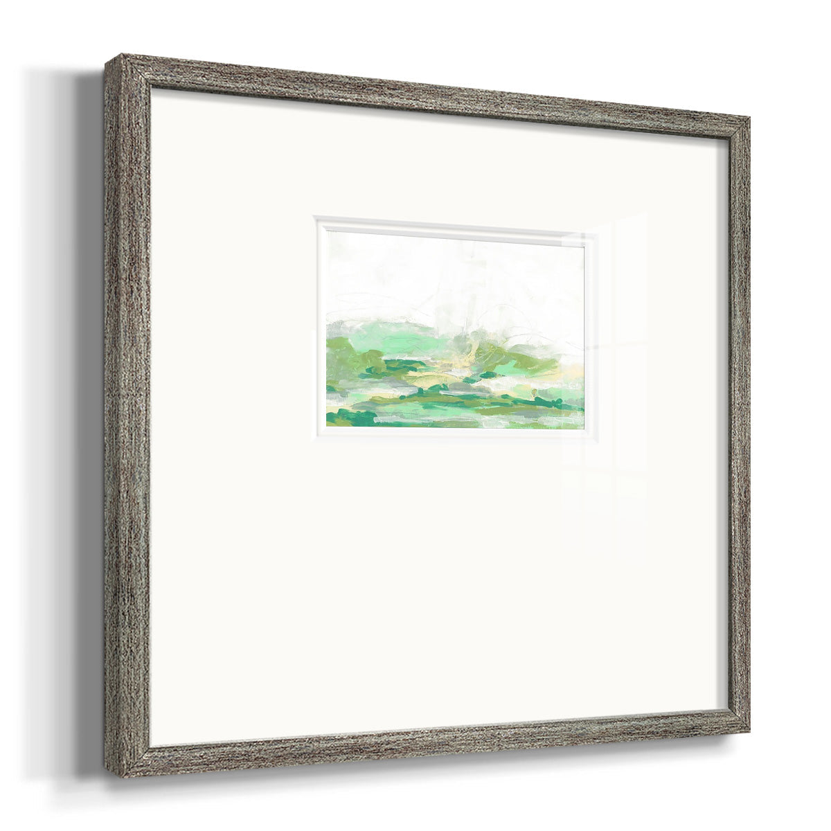 Green Mist Vista I Premium Framed Print Double Matboard