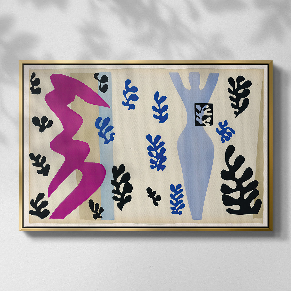 The Knife Thrower (Le lanceur de couteaux), from Jazz, 1947 - Floater Framed Canvas Print