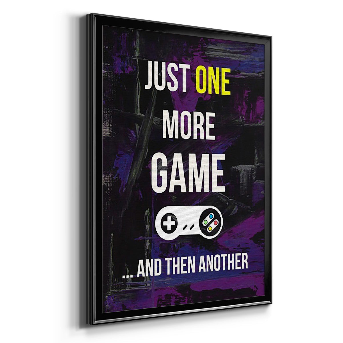 Gamer at Play II - Modern Framed Canvas Print