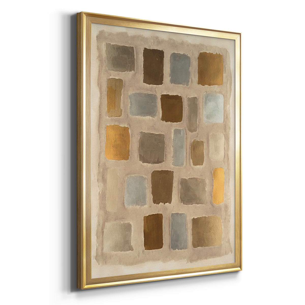Sand Shaped II - Modern Framed Canvas Print