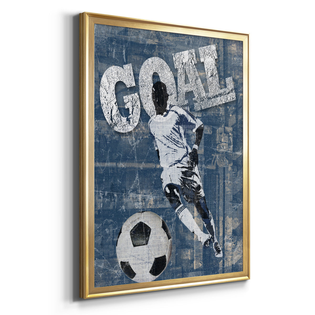 Goal Scorer - Modern Framed Canvas Print