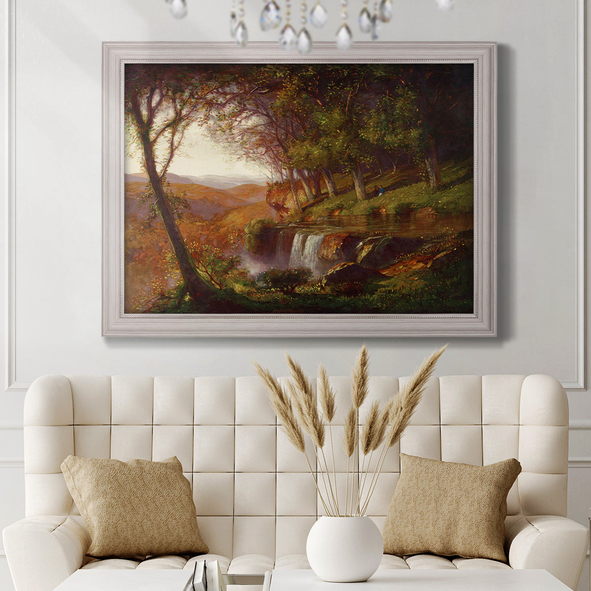 Falling Spring - Ornate Framed Canvas Print