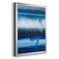 Deep Blue Shore I - Modern Framed Canvas Print