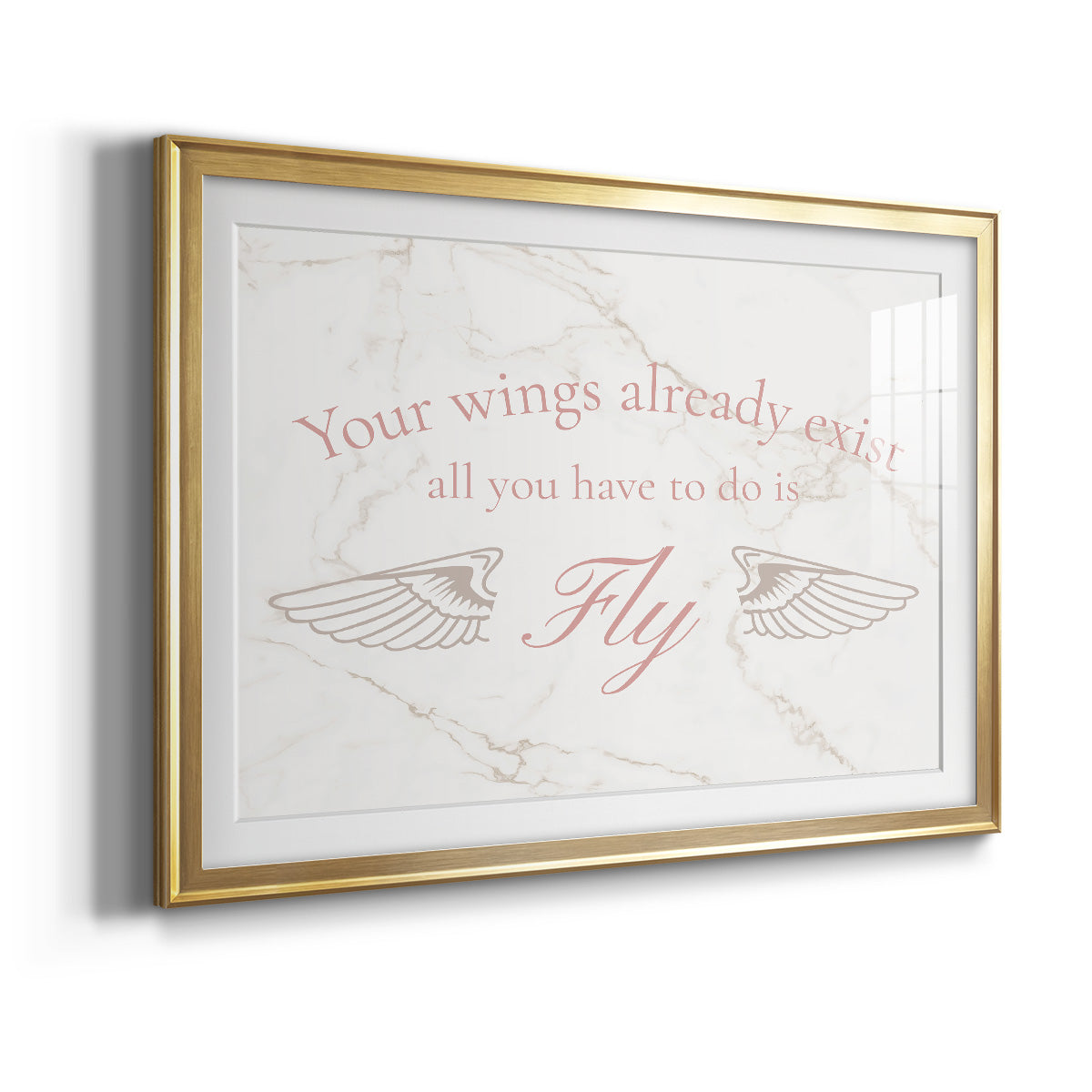 Wings Exist Premium Framed Print - Ready to Hang