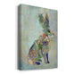 Fantastic Florals Hare, Sitting - Canvas Art Print