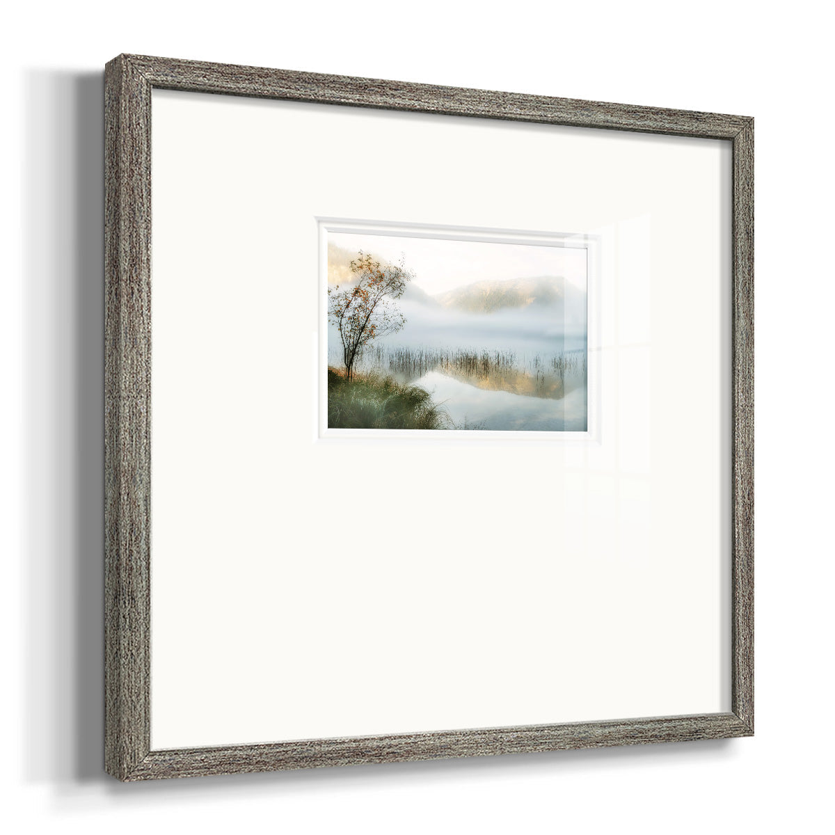 Golden Mirror of October Premium Framed Print Double Matboard