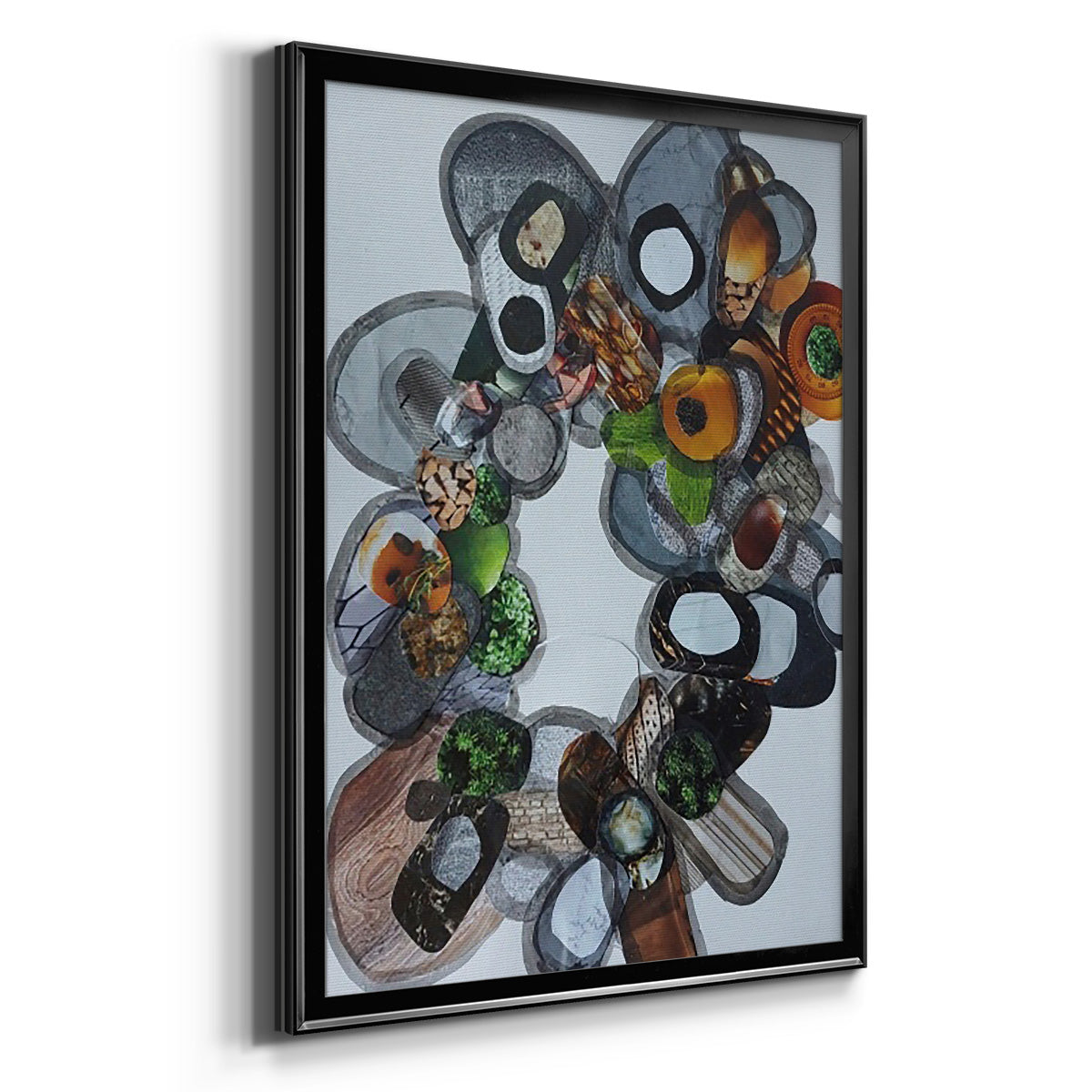 Amelia Island Stones - Modern Framed Canvas Print