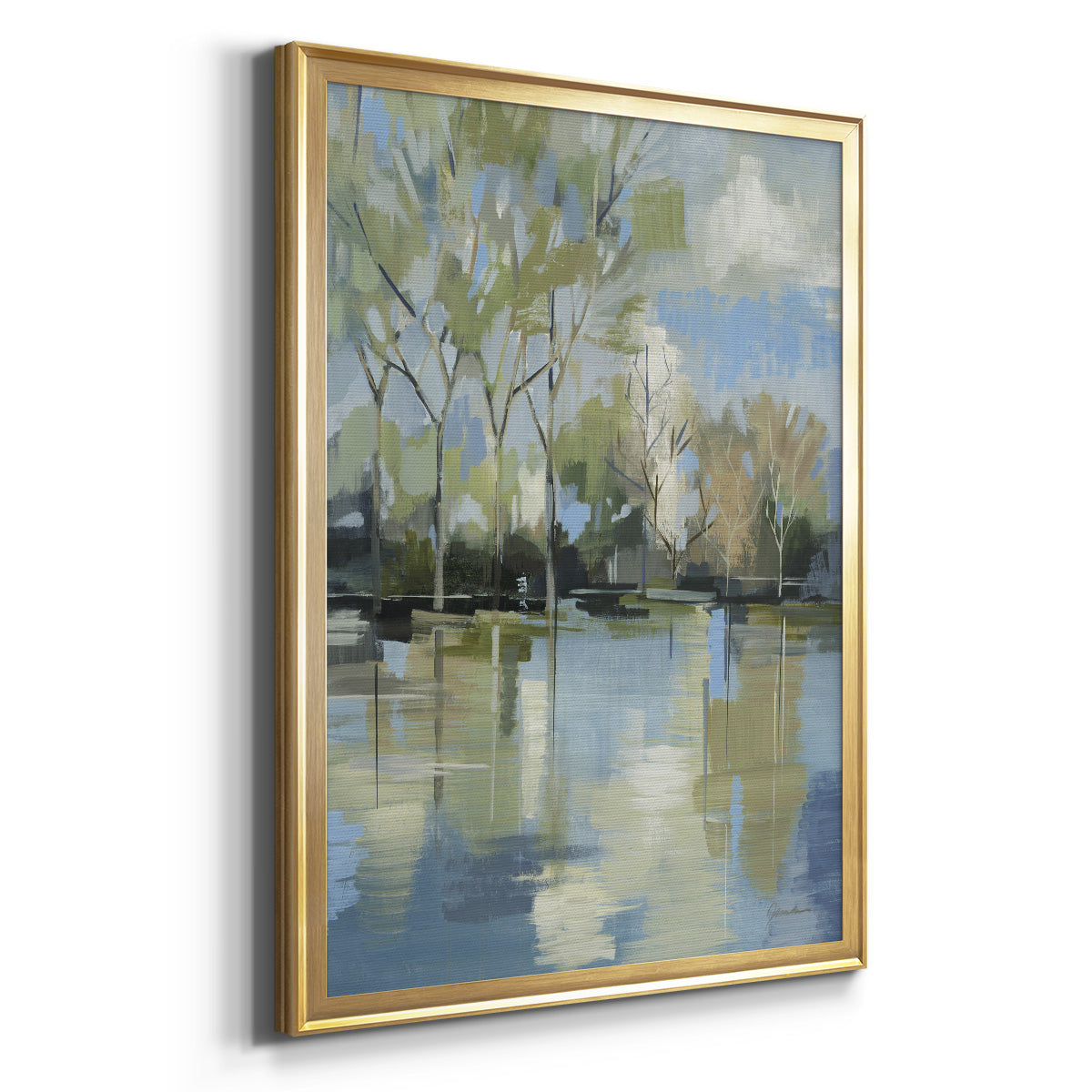 Enchanted Forest II - Modern Framed Canvas Print