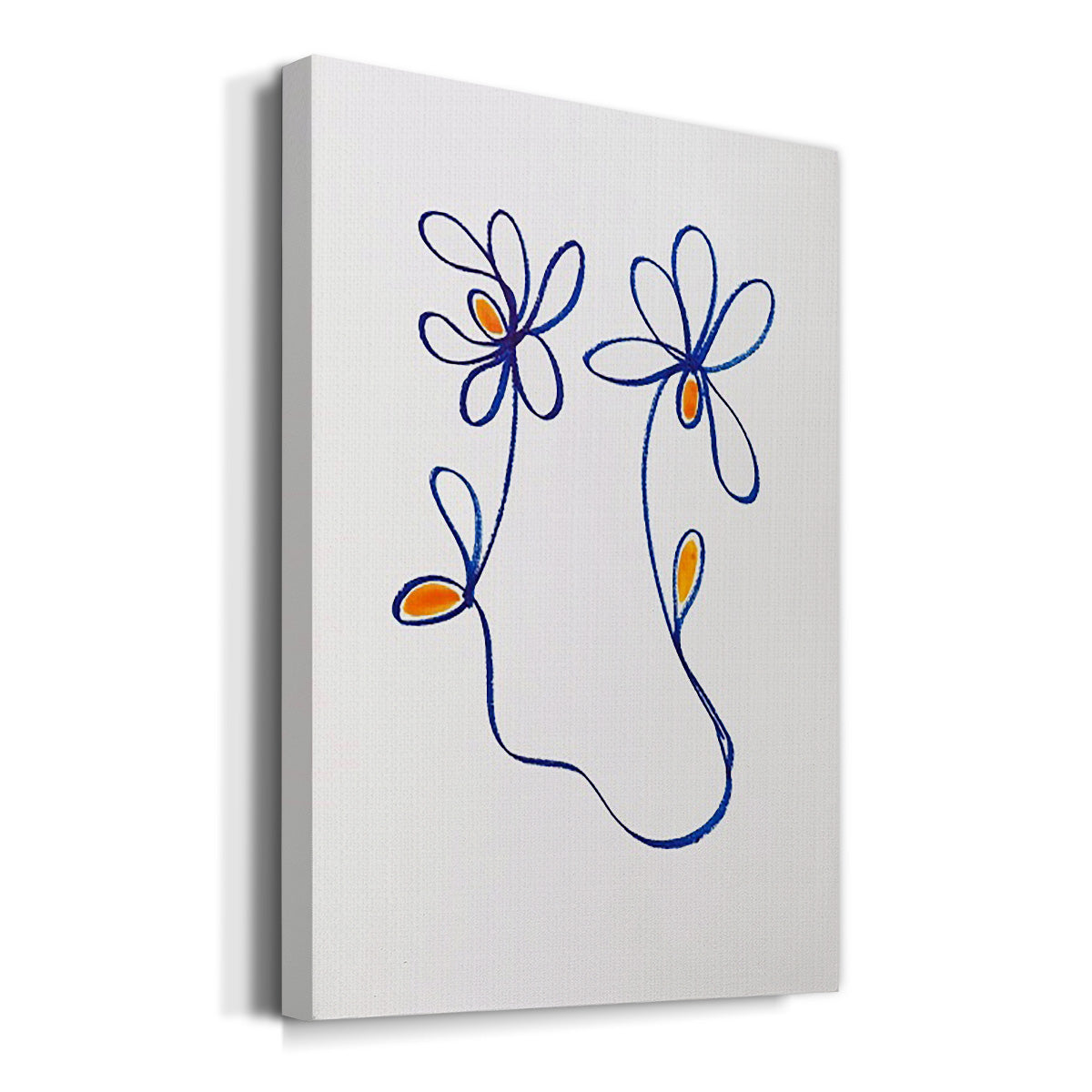 Wobbly Blooms IV - Canvas Art Print