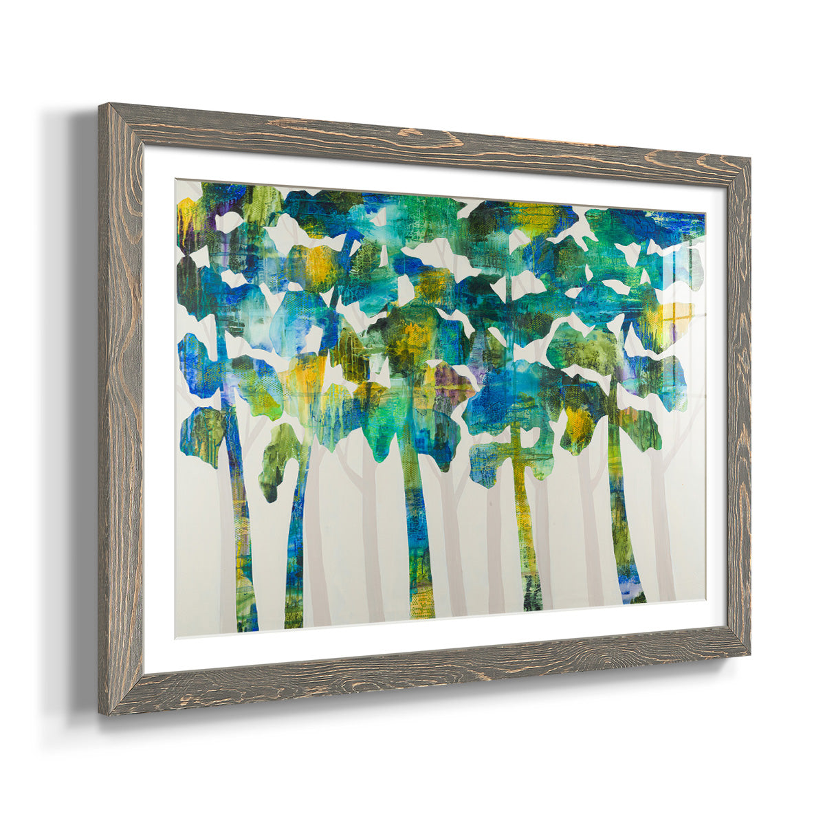 Tall Trees VII - Barnwood Framed Art Print