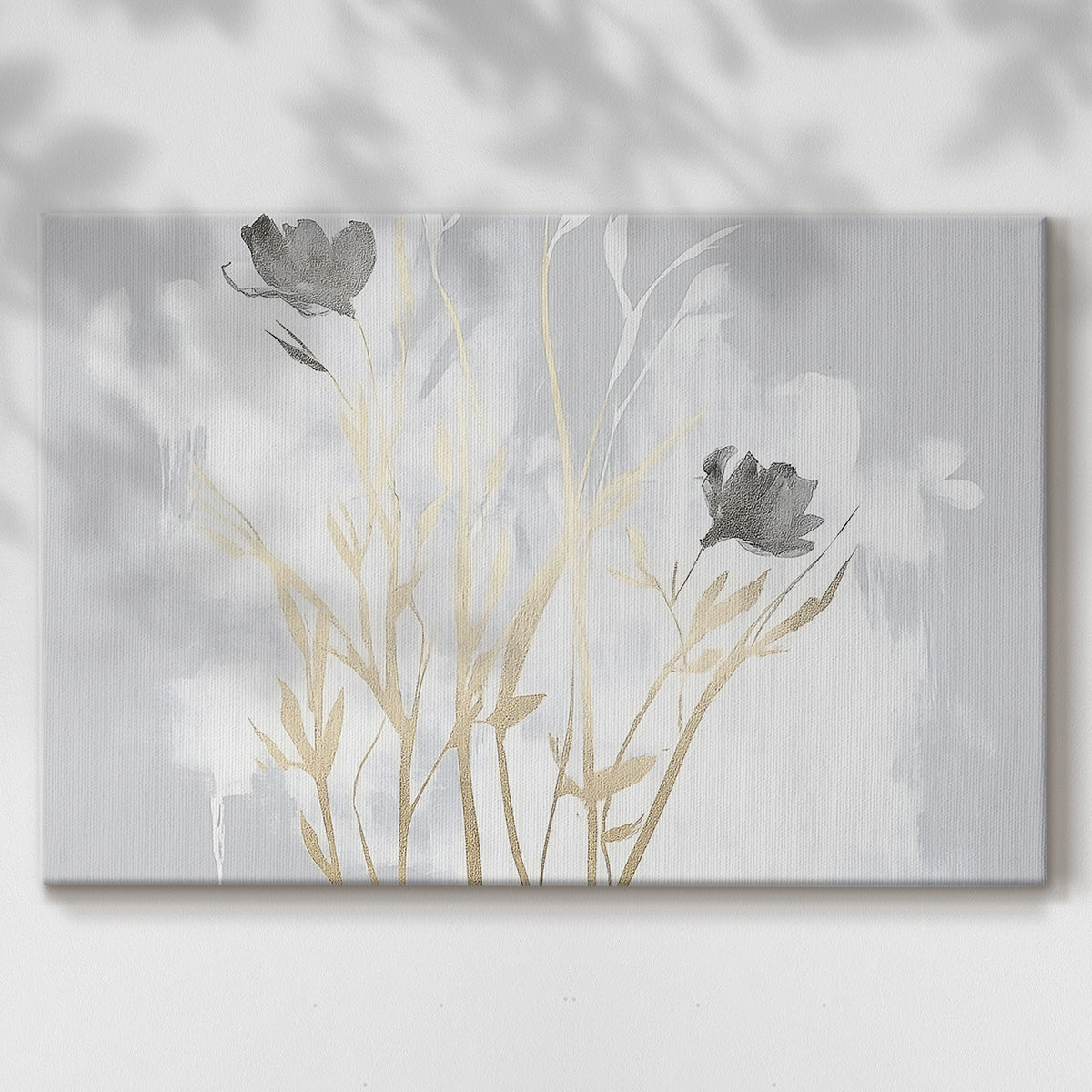 Elegant floral design with soft hues and artistic strokes captures the beauty of nature in a serene composition