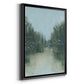 Marsh Morning Fog I - Modern Framed Canvas Print