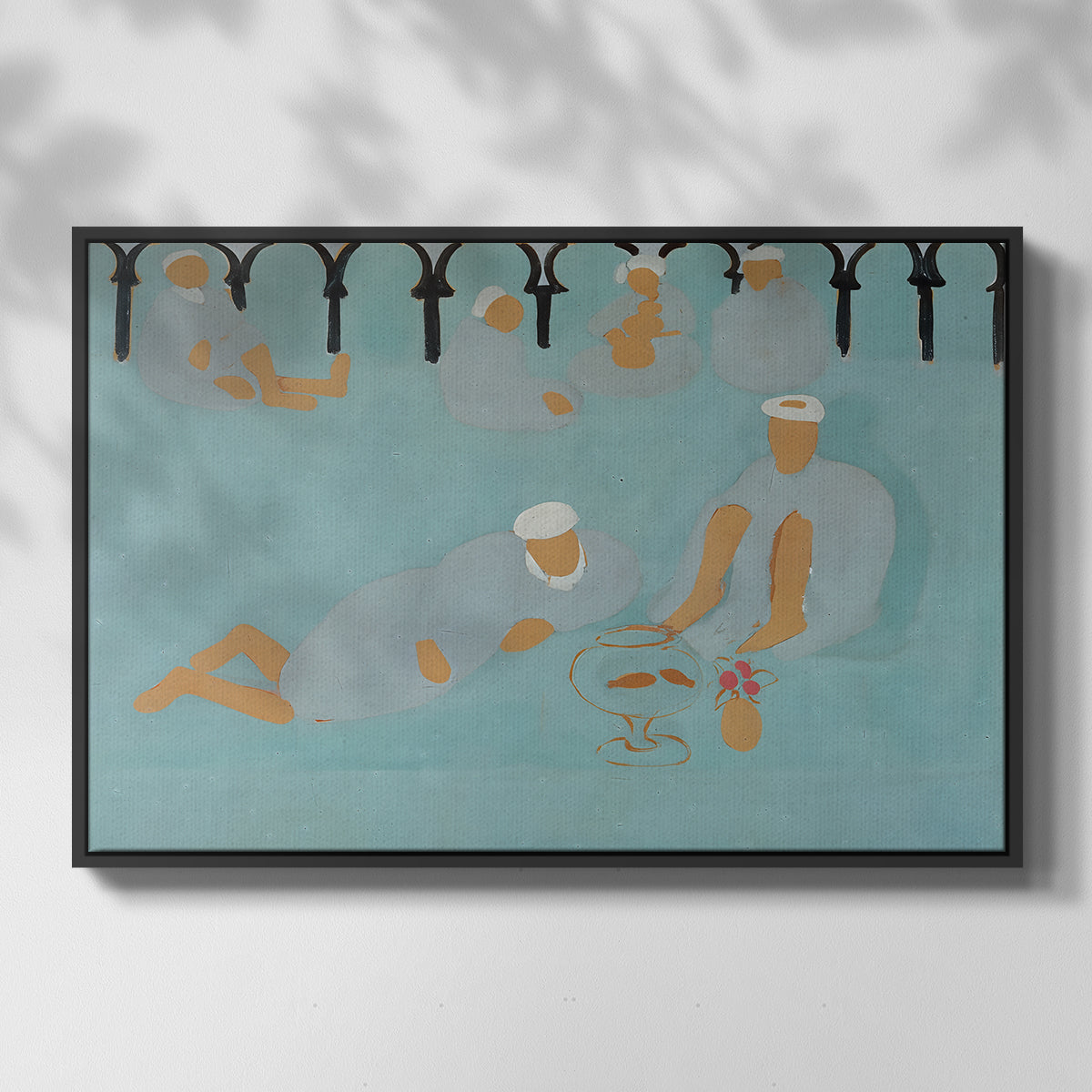 Arab Coffeehouse (Le café Maure), 1913 - Floater Framed Canvas Print