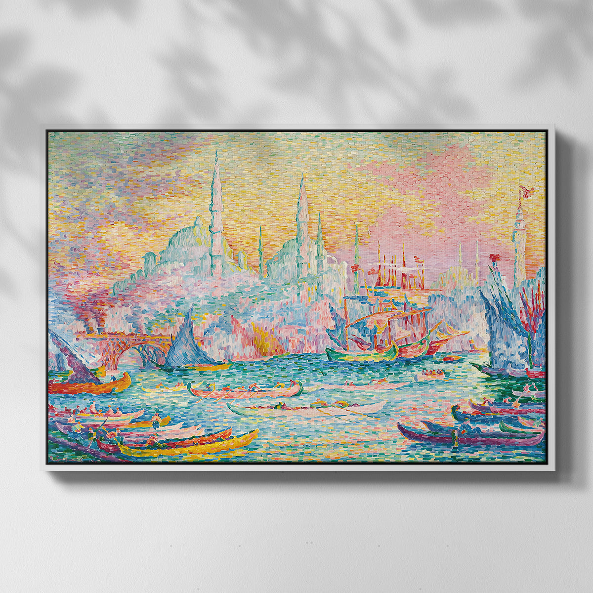 The Golden Horn, Constantinople, 1907 - Floater Framed Canvas Print