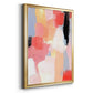 Aerial Scarlet I - Modern Framed Canvas Print