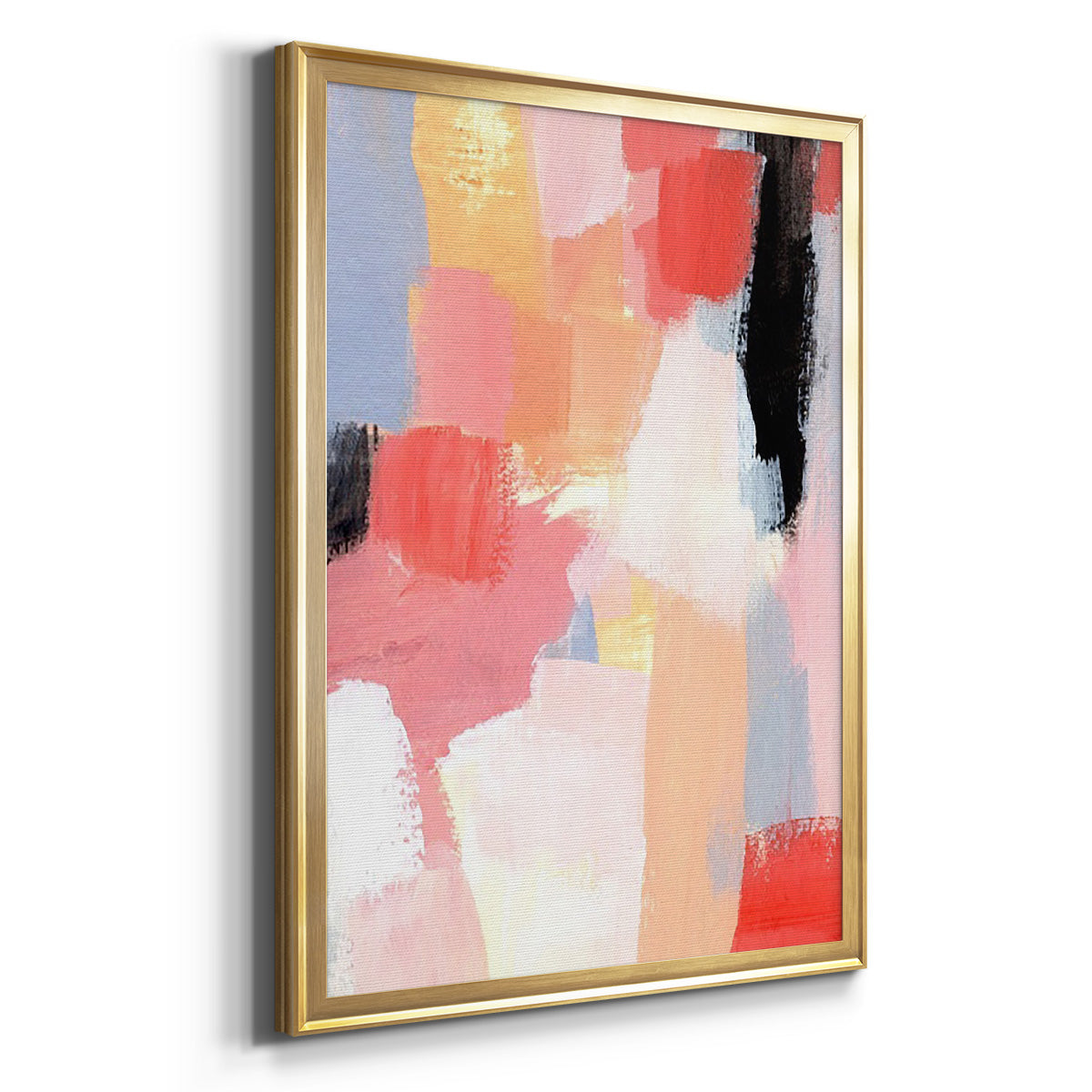 Aerial Scarlet I - Modern Framed Canvas Print
