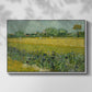 Field with Irises near Arles, 1888 - Floater Framed Canvas Print