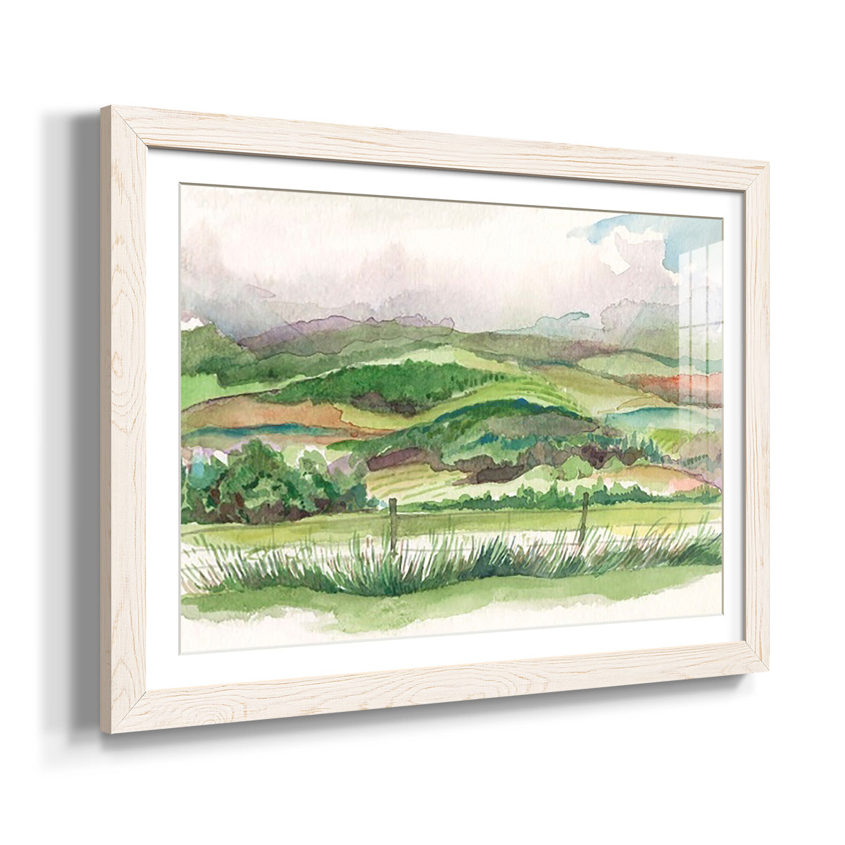 Bennachie Rain I - Barnwood Framed Art Print