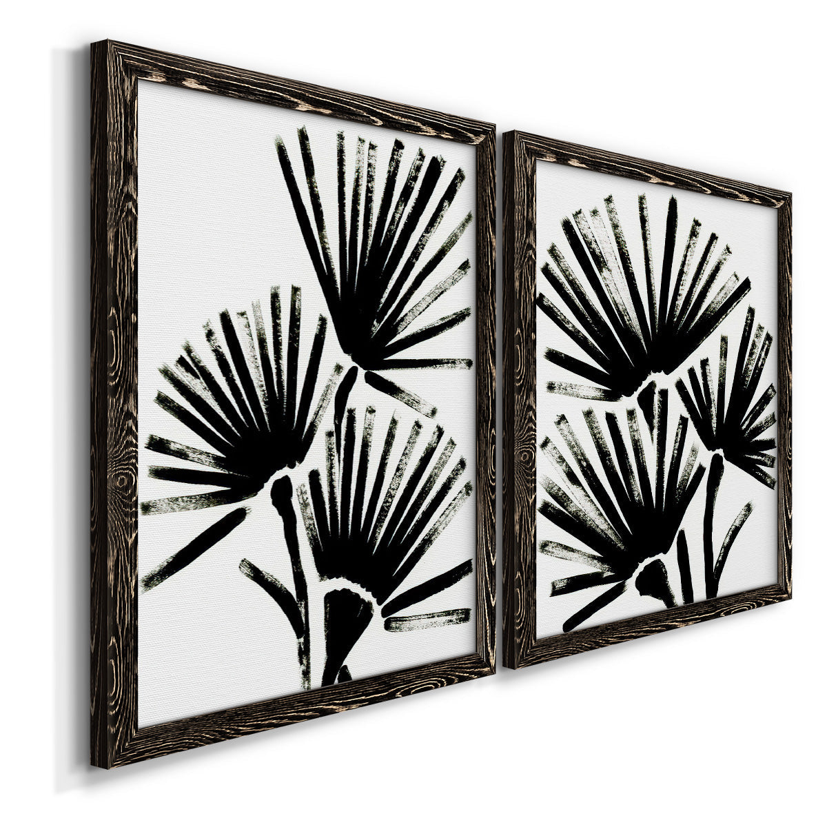 Fan Brush I - Premium Framed Canvas 2 Piece Set - Ready to Hang