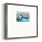 Primary Boats II Premium Framed Print Double Matboard